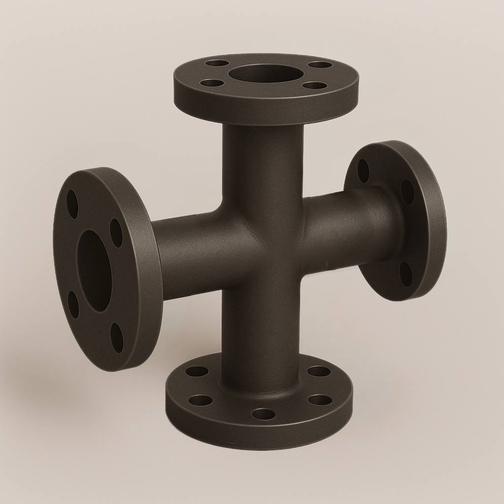 Крестовина чугунная переходная 20 мм ГОСТ 8952-75