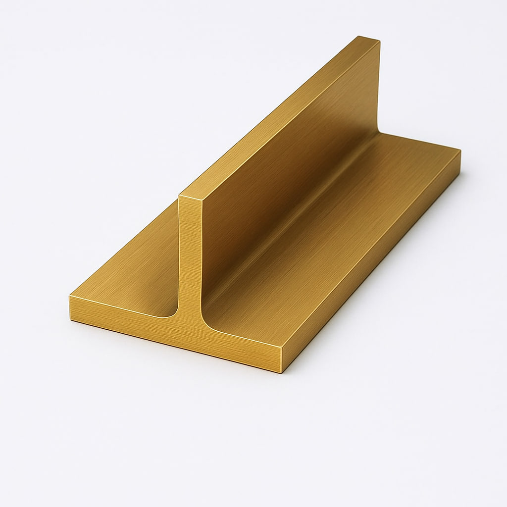 Латунный профиль Т-образный 10 мм Л63