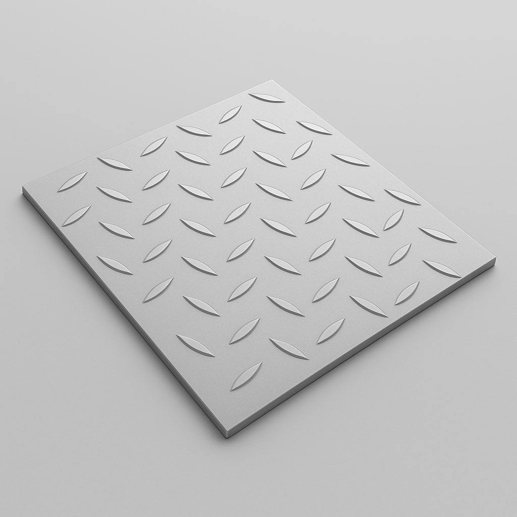 Лист стальной рифленый ромб 2.5 мм СТ0 ГОСТ 8568-77